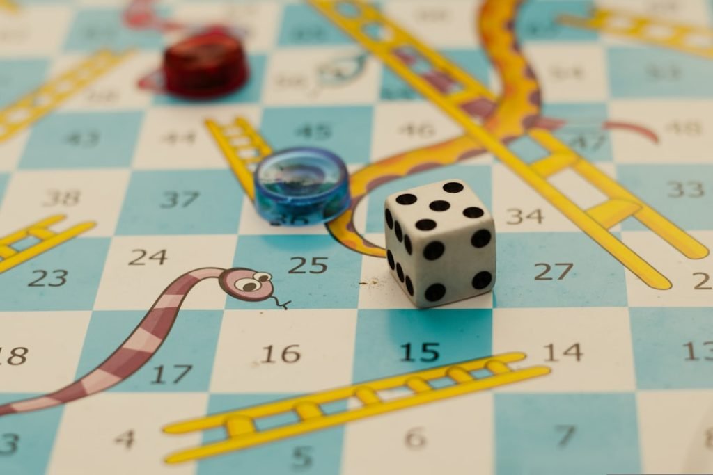 Dice in Snakes & Ladders Game